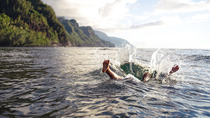 plunging into the water (Christoffer Engström unsplash.com)
